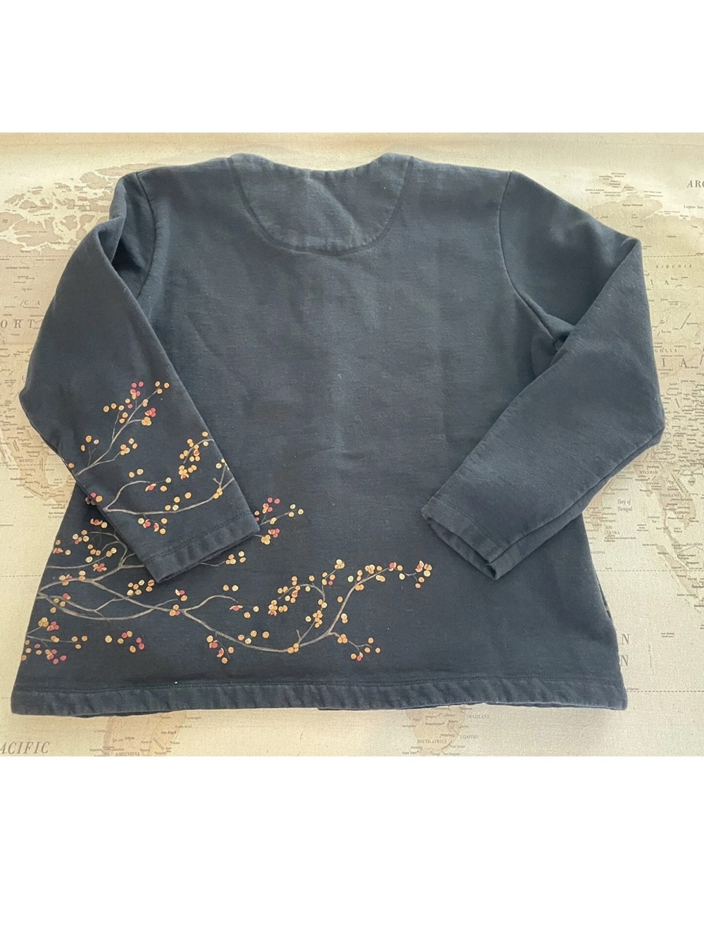 Vintage Sweatshirt Cardigan Large Horse Artisans Size Large - Picture 4 of 7